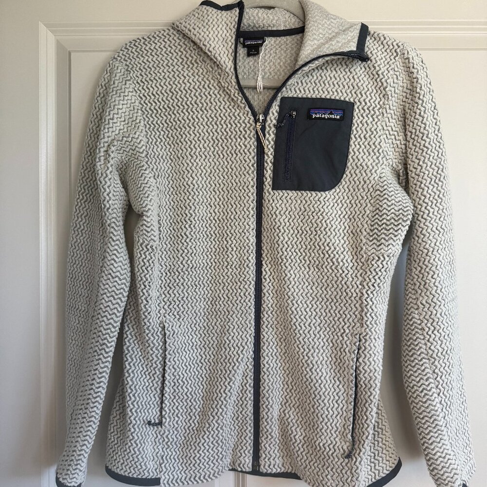 Patagonia R1 Air Full- Zip Hoody in Wool White